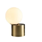 Round Table Light, 26 cm Height, 15 cm Width, Gold Color