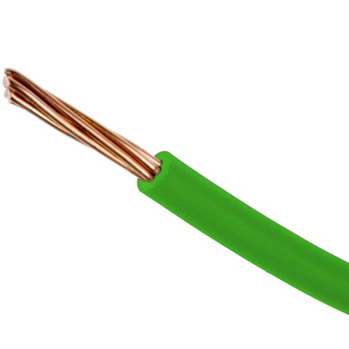 سلك كهرباء بحرة 120 مم²، 1000 متر، 450/750 فولت، نحاس مجدول، عزل PVC 70°C، أخضر | بحرة للكابلات