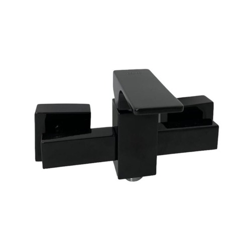 Italian Automatic Square Shattaf Mixer Brass, Matte Black Color | Al Muhaidib Sanitary and Ceramic