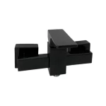 Italian Automatic Square Shattaf Mixer Brass, Matte Black Color