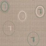 Patterned Wall Covering, light brown Color, Length 10m, Width 1.06m, Model 5854