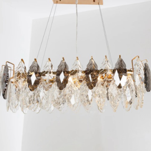 Elegant Modern Pendant Light Gray, Size 80×30 cm | 48406