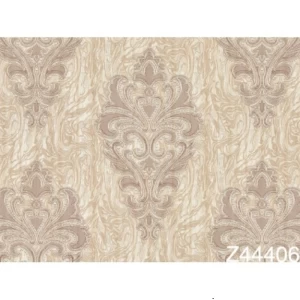 Classic Wall Covering Beige Color, 10m Length x 1.06m Width, Model 44406 | Balbaid Decor Company