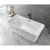 Rectangular Golden Acrylic Bathtub White, Size 75x150 cm