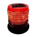 Solar-Powered Warning Light, Lithium Battery, Yellow Lighting Color