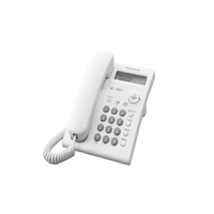 Panasonic Corded Telephone with 2-Line LCD Display, White Color | Panasonic