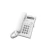 هاتف سلكي باناسونيك مع شاشة LCD بخطّين، لون أبيض