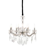 Classic Crystal Chandelier, Dimensions  78 × 78 × 64 cm, silver Color