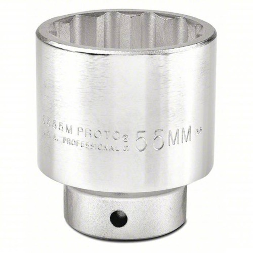 Steel Socket 12 Point Size 55 mm, Normal Depth | Proto by ARAB PROS COMPANY