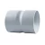PVC Plastic Coupling with Register Schedule 40 [Sappco] Size ½ inch Length 58 mm White Color