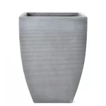 Fiber cement plant pot, size 36x36x49 cm, gray 