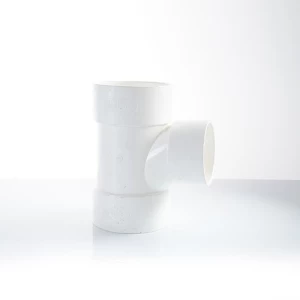 UPVC Reducing Tee 90° Size 6×4 inch White Color | AGM