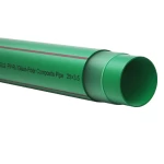 انابيب بلاستيك PPR-UV/FiberGlass/PPR مقاس 32 ملم، ضغط 25 بار، لون اخضر | عسك