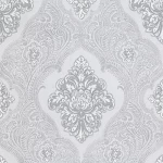 ورق جداري ايطالي لون رمادي فاتح، طول 10 م، عرض 1.06 م، موديل 83413