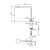 Chinese Washbasin Mixer Matte Black Depth 20 cm Height 23.3 cm | Hatch Company - Image 2