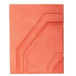 Concrete Tile with Unique Designs, Size 40x40x4 cm, Light Red Color | Al Sarif Company