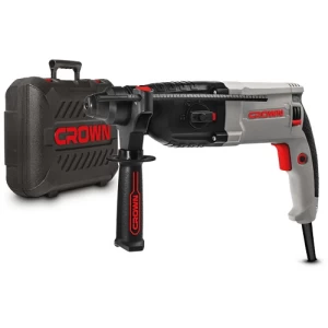 Electric Rotary Hammer Drill 800W, 26 mm Steel, Crown CT18108BMC | SAUDI INDUSTRIAL TOOLS COMPANY