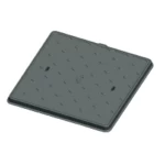 غطاء مانهول حديد زهر 600×600 ملم، مربع  حموله 1.5 طن  لون رمادي | مصنع سعودي كاست