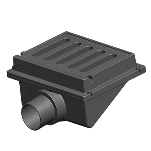 غطاء شبكات صرف حديد زهر مقاس 110 mm، حمولة 40 طن، لون رمادي | شركة سعودي كاست