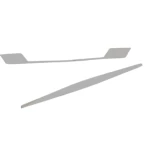 مقبض خزانة مطبخ، لون فضى