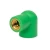 PPR Female Threaded Elbow, Green Color, Size 32 mmx3/4 inch | Almanar