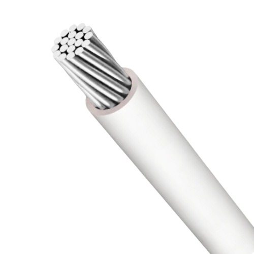 سلك 8 AWG مجدول نحاس مطلي بالقصدير MTW، جهد 600 فولت، طول 500 قدم، أبيض | شركة كابلات الشرقية للصناعة