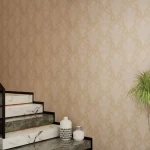 ورق حائط تصميم نقشات طول 10 م، عرض 50 سم، لون بني