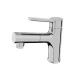 Washbasin Faucet With Moving Arm, Shinny Chrome Color, 20.4×4 cm, Chinese
