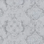 ورق حائط ايطالي تصميم كلاسيك مقاس 10 م×1.06م، رمادي، موديل82830