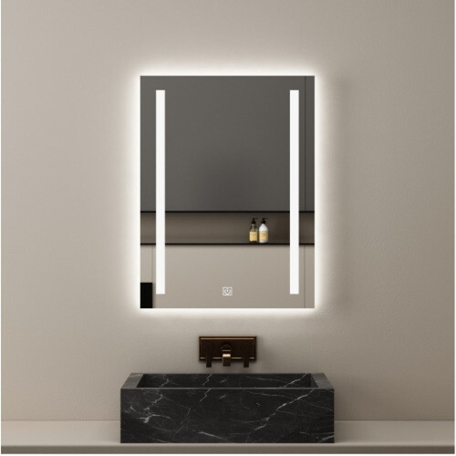 LED Mirror 60×80 Cm Rectangular, Wall-Mounted | Al Muhaidib Sanitary and Ceramic