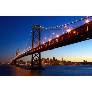 Wall Mural Cities Design 175 cm × 115 cm Blue | Balbaid Decor Company