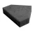 Bishop Hat Interlock Paver Tile, Al Armak Brand, with Thickness 6 cm Color Black