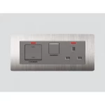 Oven Socket Art DNA E62, Silver Steel Color, Size 14×7 cm, 45 Amp