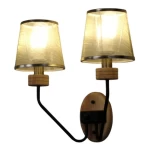 Wooden Wall Lamp, Height 38 cm, Width 10 cm