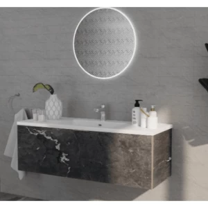 Wall Hung Mizo Washbasin Edge 121×46.5×17 cm, White | Abyat Company