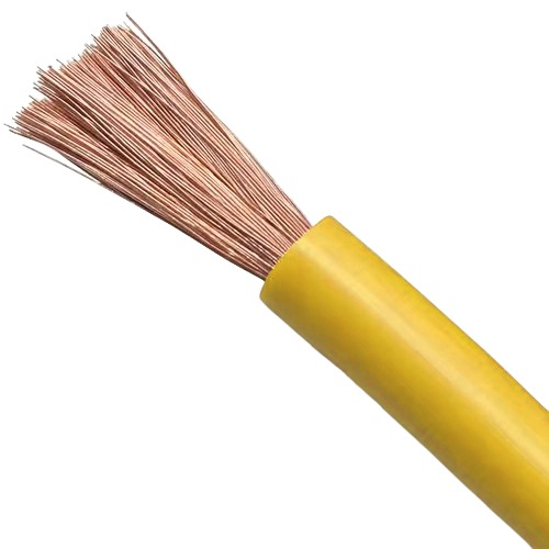 BAHRA 1.5mm Flexible Copper Wire 450/750V PVC 70°C Yellow 100 Yards | Bahra Cables