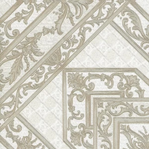 Vinyl Wallpaper Patterned Design 15.6m × 100cm Brown with Beige | Luxury line