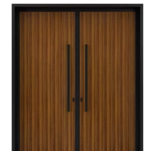 Weatherproof Aluminum Gate Black with Brown, Model 94 | 