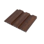 Wood substitute PVC for facades, size 290 x 20 cm, So0041 model, brown color 