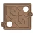 Manhole Covers Al Arabia Made of  Composite Overall Size 602 × 602 mm 25 Tons Load  Color Brown