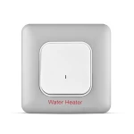 مفتاح سخان مفرد 20 أمبير ثنائي القطب مع لمبة ليد وطباعة، لون فضي فاتح، 7×7 سم | سبكترا