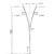 Roarding Pole Length 12 meters, base 900 mm, thickness 4 mm 