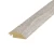 Wooden Parquet End Cap, Height 8 cm, Length 240 cm, light gray