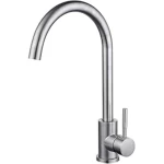 Kitchen Mixer with Thin Handle, Chrome Color | ASK Factory