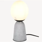 أباجورة طاولات صغيرة مودرن، مقاس 50×34 سم، لون أبيض